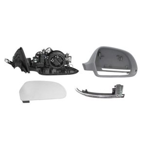 BLIC 5402-25-032360P - Side mirror R (electric, embossed, with heating, chrome, under-coated) fits: AUDI A4 B8 11.07-05.16