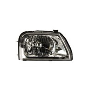 DEPO 214-1152R-LD-EM - Headlamp R (H4, electric, without motor, insert colour: chromium-plated) fits: MITSUBISHI L 200 06.96-10.