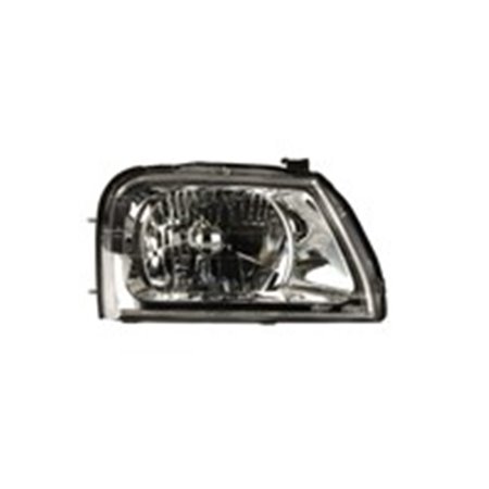 DEPO 214-1152R-LD-EM - Headlamp R (H4, electric, without motor, insert colour: chromium-plated) fits: MITSUBISHI L 200 06.96-10.