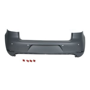 BLIC 5506-00-9534952P - Bumper (rear, GTD/GTI, with parking sensor holes, for painting) fits: VW GOLF VI 10.08-11.13