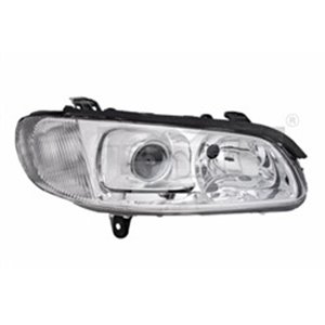 TYC 20-0189-05-2 - Headlamp R (H1/H7, electric, without motor, insert colour: chromium-plated) fits: OPEL OMEGA B 03.94-09.99