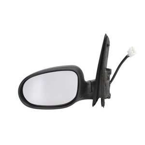BLIC 5402-03-048361P - Side mirror L (electric, embossed, with heating, chrome, under-coated) fits: FORD KA 10.08-05.16