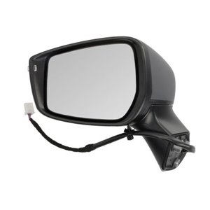 BLIC 5402-16-2001915P - Side mirror L (electric, embossed, with heating, chrome, under-coated) fits: NISSAN NOTE E12 06.13-12.16