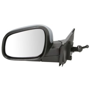 BLIC 5402-56-010365P - Side mirror L (mechanical, embossed, under-coated) fits: CHEVROLET SPARK 03.10-11.15