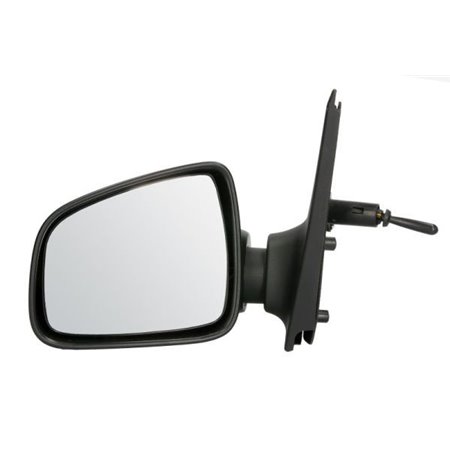 BLIC 5402-67-001361P - Side mirror L (mechanical, embossed, under-coated) fits: DACIA LOGAN, SANDERO 06.08-01.13