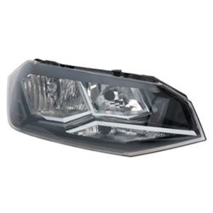 TYC 20-16445-05-2 - Headlamp R (H7/H7, electric, with motor) fits: VW POLO VI AW 09.17-