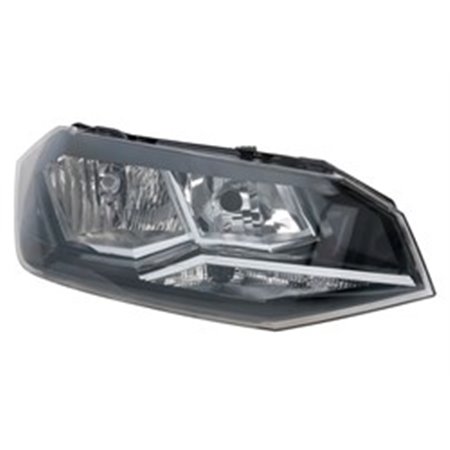 TYC 20-16445-05-2 - Headlamp R (H7/H7, electric, with motor) fits: VW POLO VI AW 09.17-