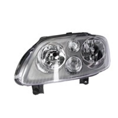 TYC 20-0388-05-2 - Headlamp L (H7/H7, electric, with motor, insert colour: chromium-plated) fits: VW CADDY III, CADDY III/MINIVA