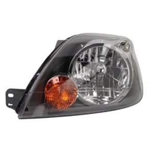 TYC 20-0848-05-2 - Headlamp L (H4, electric, with motor, insert colour: black) fits: FORD FIESTA V 03.05-06.08