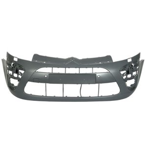 BLIC 5510-00-0538902Q - Bumper (front, with headlamp washer holes, with parking sensor holes, for painting, CZ) fits: CITROEN C4