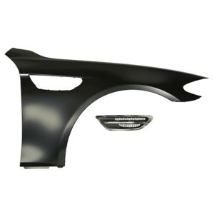 BLIC 6504-04-0062311KP - Front fender L/R (a set with washer fluid tank and indicators, with indicator hole, steel) fits: BMW 3 