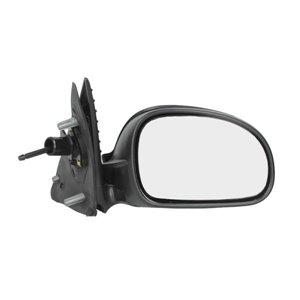 BLIC 5402-04-1115391P - Side mirror R (mechanical, embossed, blue, under-coated) fits: PEUGEOT 406 11.95-03.99