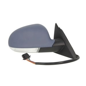 BLIC 5402-04-1139571P - Side mirror R (electric, embossed, with heating, under-coated, electrically folding) fits: SKODA SUPERB 
