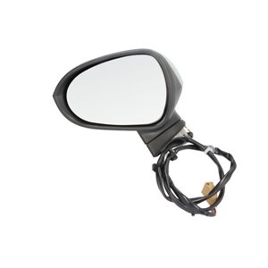 BLIC 5402-10-2002279P - Side mirror L (electric, embossed, with heating, chrome, under-coated, electrically folding) fits: SEAT 