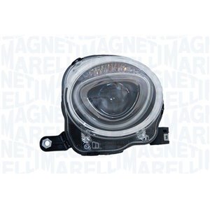 MAGNETI MARELLI 712000815332 - Headlamp R (halogen, H7, electric, with motor) fits: FIAT 500 08.15-