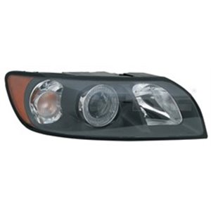 TYC 20-1031-05-2 - Headlamp R (H7/HB3, electric, with motor, insert colour: black) fits: VOLVO S40 II, V50