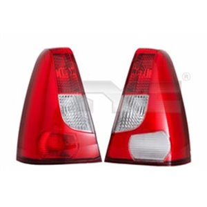 TYC 11-0758-11-2 - Rear lamp L (indicator colour white, glass colour red) fits: DACIA LOGAN Saloon 09.04-01.09
