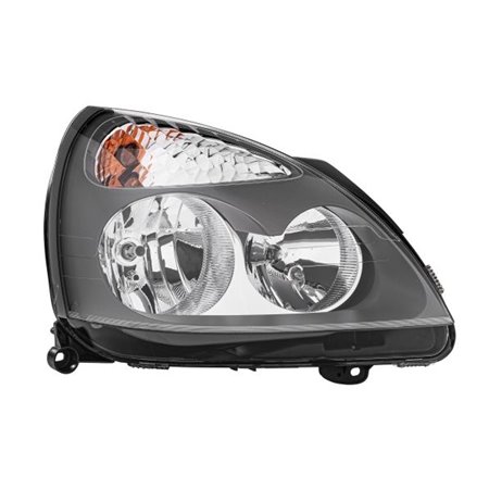 HELLA 1DB 008 461-741 - Headlamp R (halogen, H1/H7/PY21W/W5W, electric, without motor, insert colour: grey, indicator colour: wh