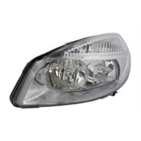 TYC 20-0368-05-2 - Headlamp L (H1/H7, electric, without motor, insert colour: chromium-plated) fits: RENAULT GRAND SCENIC II Ph 