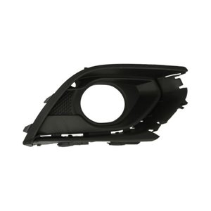 BLIC 6502-07-5025918Q - Front bumper cover front R (with slat place, with fog lamp holes, plastic, black, TÜV) fits: OPEL CORSA 
