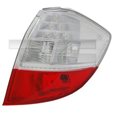 TYC 11-11551-06-2 - Baklykta R (LED, blinkers färg vit, glasfärg röd) passar: HONDA JAZZ III 07.08-01.11