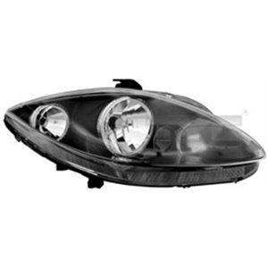 TYC 20-11210-15-2 - Headlamp L (H1/H7, electric, with motor, insert colour: black) fits: SEAT ALTEA, ALTEA XL, LEON 1P, TOLEDO I