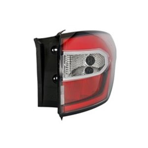 TYC 11-14711-26-9 - Rear lamp R (external, LED, glass colour red, position lights in the upper part of the lamp; STOP light in t
