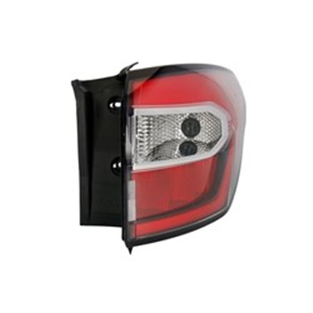 TYC 11-14711-26-9 - Rear lamp R (external, LED, glass colour red, position lights in the upper part of the lamp STOP light in t
