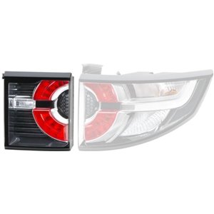 HELLA 2SA 354 831-011 - Rear lamp L (inner/upper part, LED, glass colour red/transparent, with fog light) fits: LAND ROVER DISCO