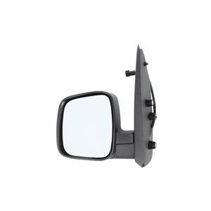 BLIC 5402-04-1121643P - Side mirror L (electric, embossed, with heating, chrome, under-coated) fits: CITROEN NEMO; FIAT FIORINO 