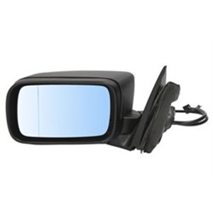 BLIC 5402-04-1129829 - Side mirror L (electric, aspherical, with heating, blue, under-coated, electrically folding) fits: BMW 3 