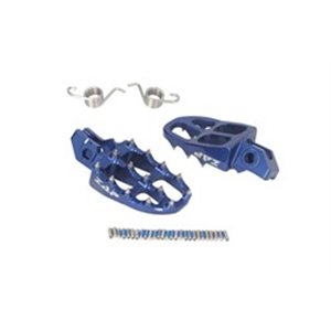 ZAP-EP502B Foot rests and kickstands front (colour: Blue, contains springs) 