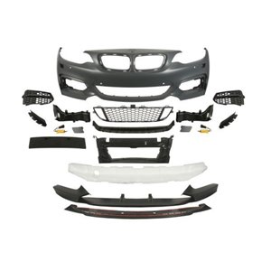 BLIC 5510-00-0069905KP - Bumper (front, M PERFORMANCE, complete, with headlamp washer holes, with parking sensor holes, for pain