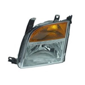 TYC 20-12184-06-2 - Headlamp L (H4, electric, with motor, insert colour: chromium-plated, indicator colour: orange) fits: FORD F