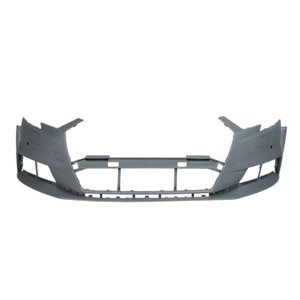 BLIC 5510-00-0037901Q - Bumper (front, with headlamp washer holes, number of parking sensor holes: 2, for painting) fits: AUDI A
