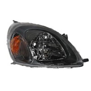 TYC 20-5729-08-2 - Headlamp R (H4, electric, with motor, insert colour: grey) fits: TOYOTA YARIS -02.03