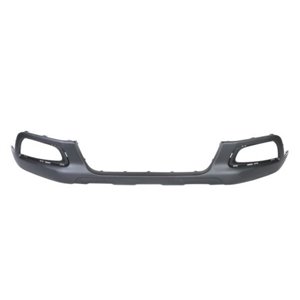 5511-00-5519225P Bumper valance front (with fog lamp holes, black) fits: PEUGEOT 2