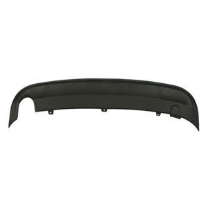 BLIC 5511-00-9535975P - Bumper valance rear (black, with a cut-out for exhaust pipe: on the left; one) fits: VW JETTA IV Saloon 