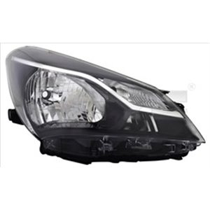 TYC 20-17582-05-2 Headlamp L (H4/W21, electric, with motor, DRL) fits: TOYOTA YARIS