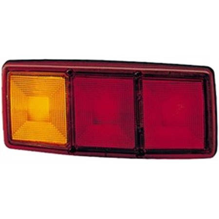 HELLA 2SD 003 167-531 - Rear lamp L (P21W/R10W, 12/24V, with indicator, with stop light, parking light) fits: MAN EL, NG, NL, NM