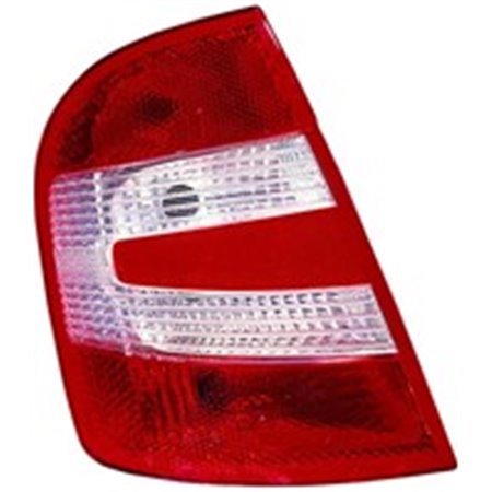 DEPO 665-1911L-UE - Rear lamp L (P21/4W/P21W, indicator colour white, glass colour red) fits: SKODA FABIA I Hatchback 5D 08.04-0