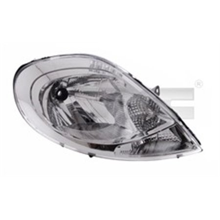 TYC 20-1100-15-2 - Headlamp L (H4, electric, with motor, insert colour: chromium-plated, indicator colour: white) fits: NISSAN P
