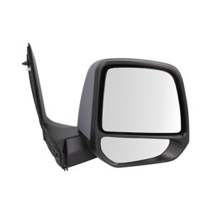 BLIC 5402-03-2001244P - Side mirror R (manual, embossed, chrome, under-coated) fits: FORD TRANSIT / TOURNEO CONNECT II 09.13-11.