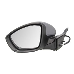 BLIC 5402-08-2002055P - Side mirror L (electric, embossed, with heating, chrome, under-coated, electrically folding) fits: PEUGE