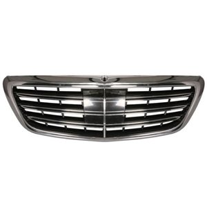 BLIC 6502-07-3510990KP - Front grille (AMG STYLING, with camera holder, black glossy/chrome) fits: MERCEDES S-KLASA W222 05.13-0