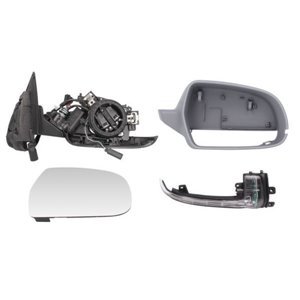 BLIC 5402-25-048360P - Side mirror R (electric, embossed, with heating, under-coated) fits: AUDI A3 8P 05.03-08.12