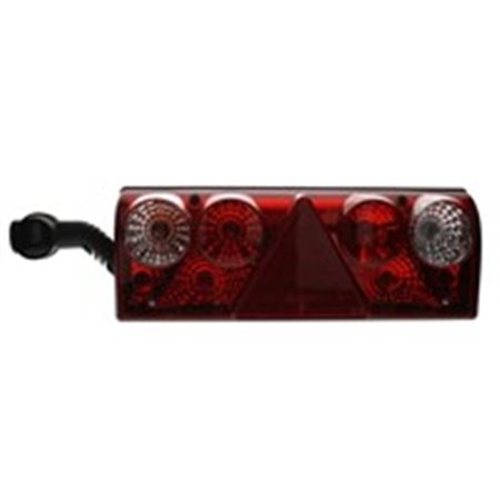 ASPOCK A25-6211-507 - Rear lamp L EUROPOINT II (triangular reflector, with extension arm lamp, connector: ASS2 7PIN) fits: SCHMI