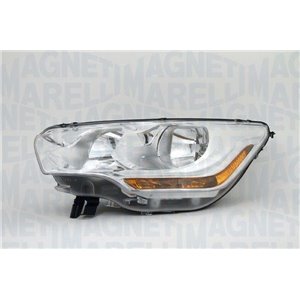 MAGNETI MARELLI 712464201129 - Headlamp R (halogen, H1/H21W/H7/P21, electric, with motor, insert colour: chromium-plated) fits: 