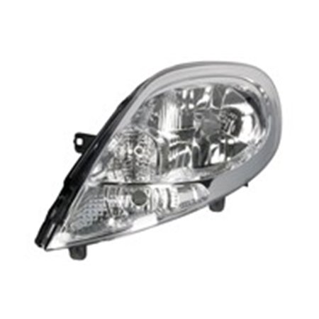 TYC 20-1100-35-2 - Headlamp L (H4, electric, without motor, insert colour: chromium-plated, indicator colour: white) fits: NISSA