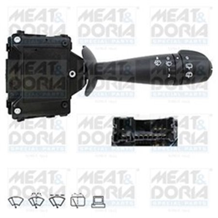 MEAT & DORIA 231313 - Combined switch under the steering wheel (computer control wipers) fits: RENAULT CLIO IV, TWINGO III 11.1